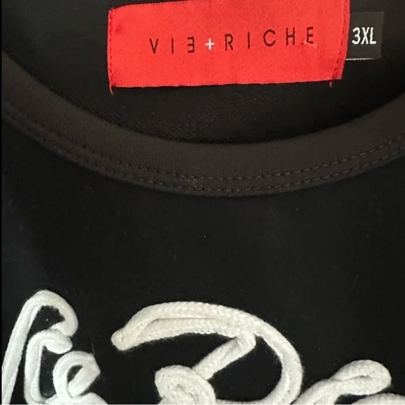 VIE+RICHE Men’s Plaid Pullover Top Sweatshirt NWT~ 3X - Picture 3 of 4